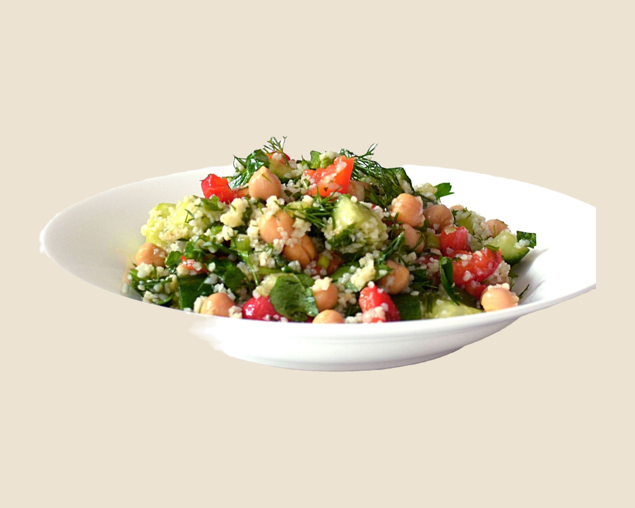 Chickpea and herb salad
